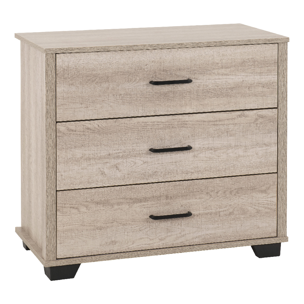 Oxnard Wooden 3 Piece Bedroom Furniture Set In Light Oak
