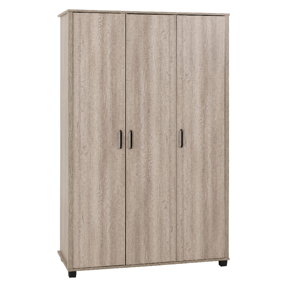 Oxnard Wooden Bedroom Furniture Set With 3 Doors In Light Oak