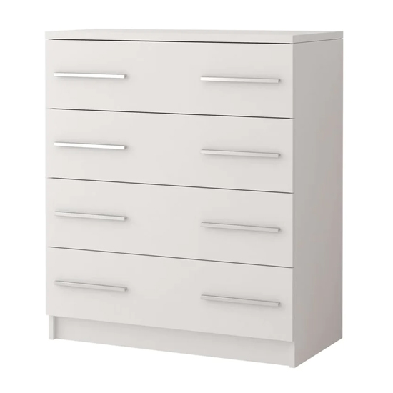 Read more about Oxnard wooden chest of 4 drawers in matt white
