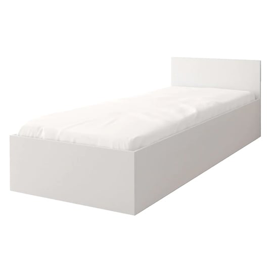 Oxnard Wooden Single Bed With Storage In Matt White