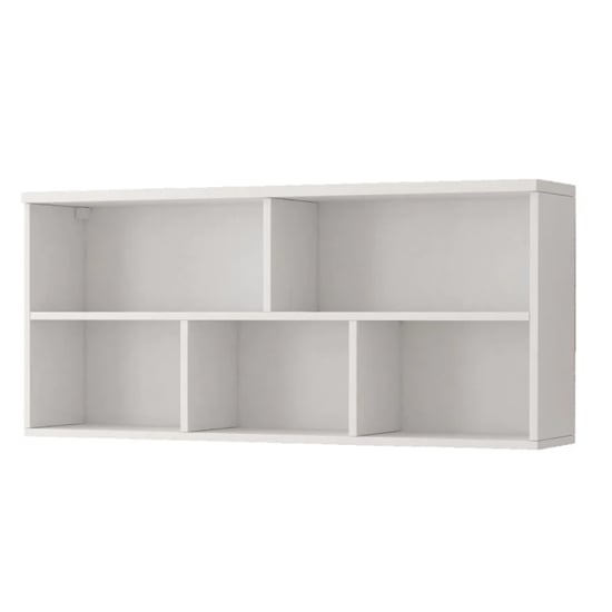 Product photograph of Oxnard Wooden Wall Shelf Rectangular In Matt White from Furniture in Fashion