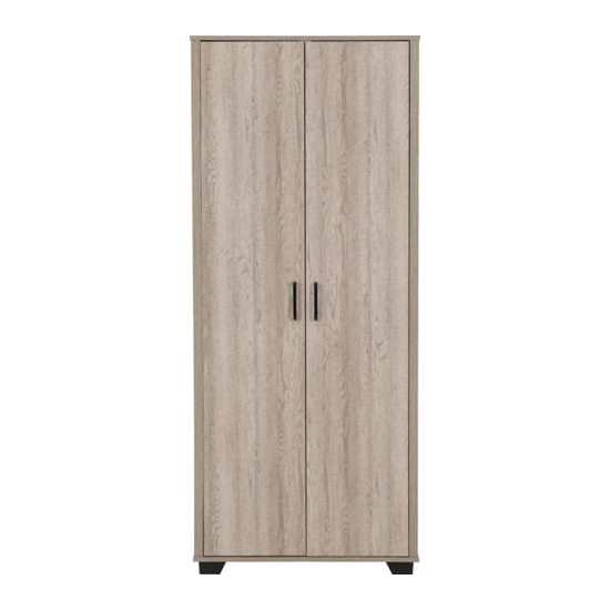 Oxnard Wooden Wardrobe With 2 Doors In Light Oak