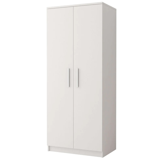 Read more about Oxnard wooden wardrobe with 2 doors in matt white
