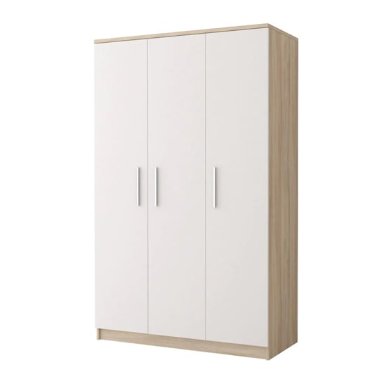 Read more about Oxnard wooden wardrobe with 3 doors in sonoma oak