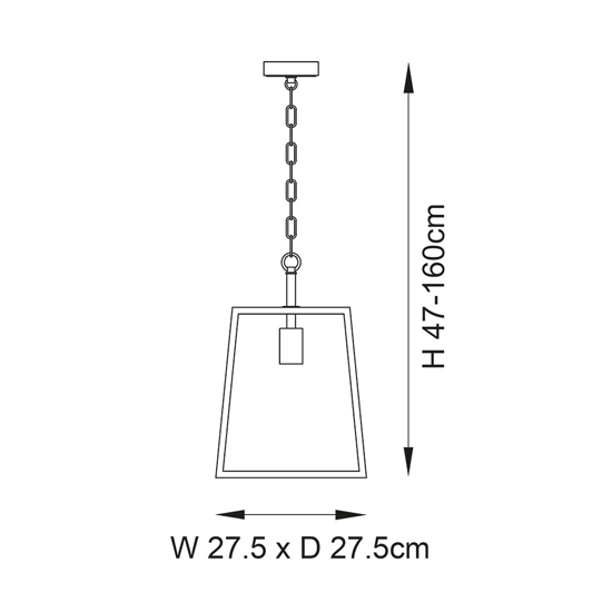Oxon Clear Glass Shade Ceiling Pendant Light In Matt Black