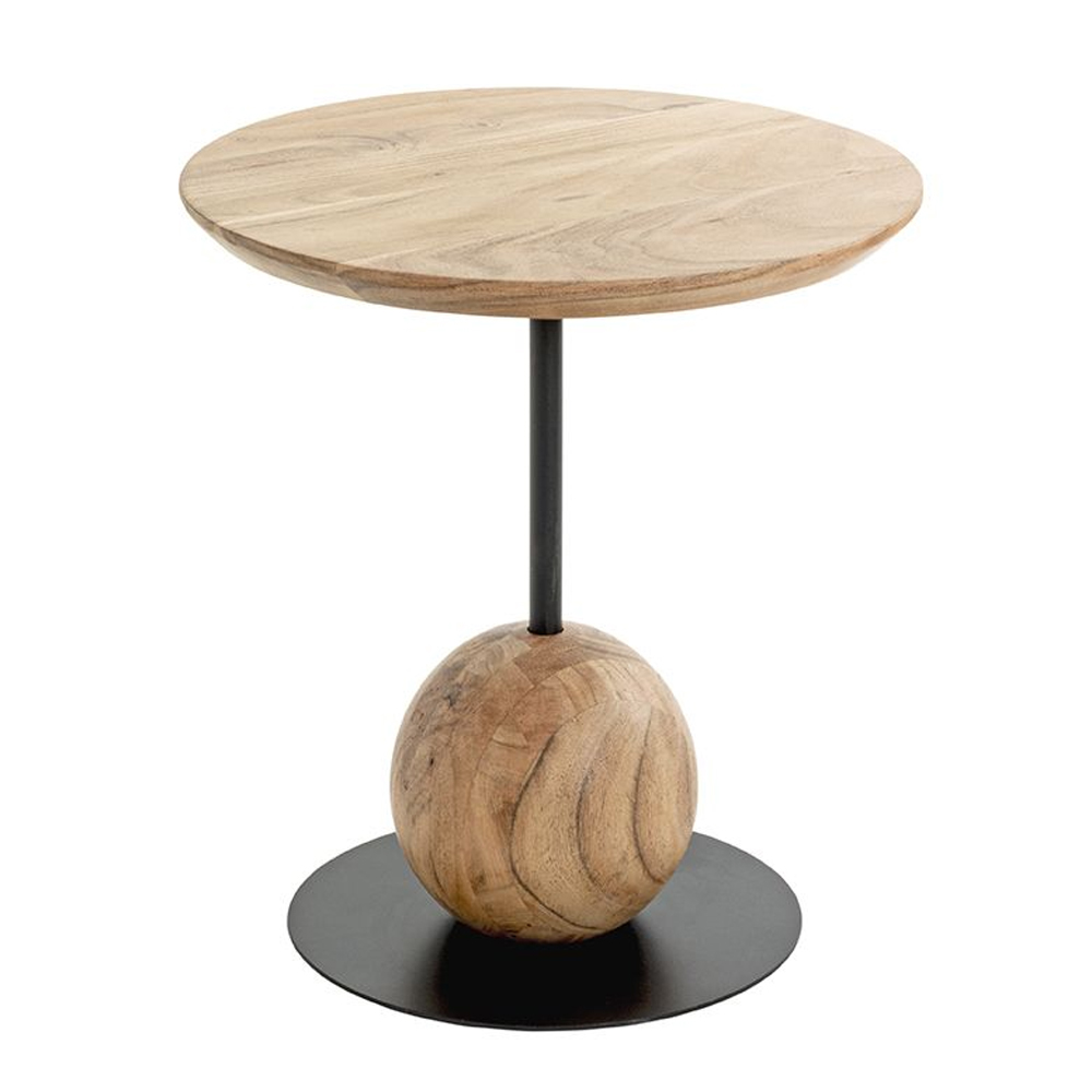 Ozark Wooden End Table In Oak Black