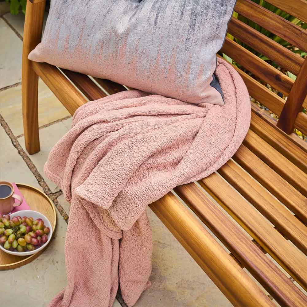 Ozone Outdoor Wooden 2 Seater Bench in Natural