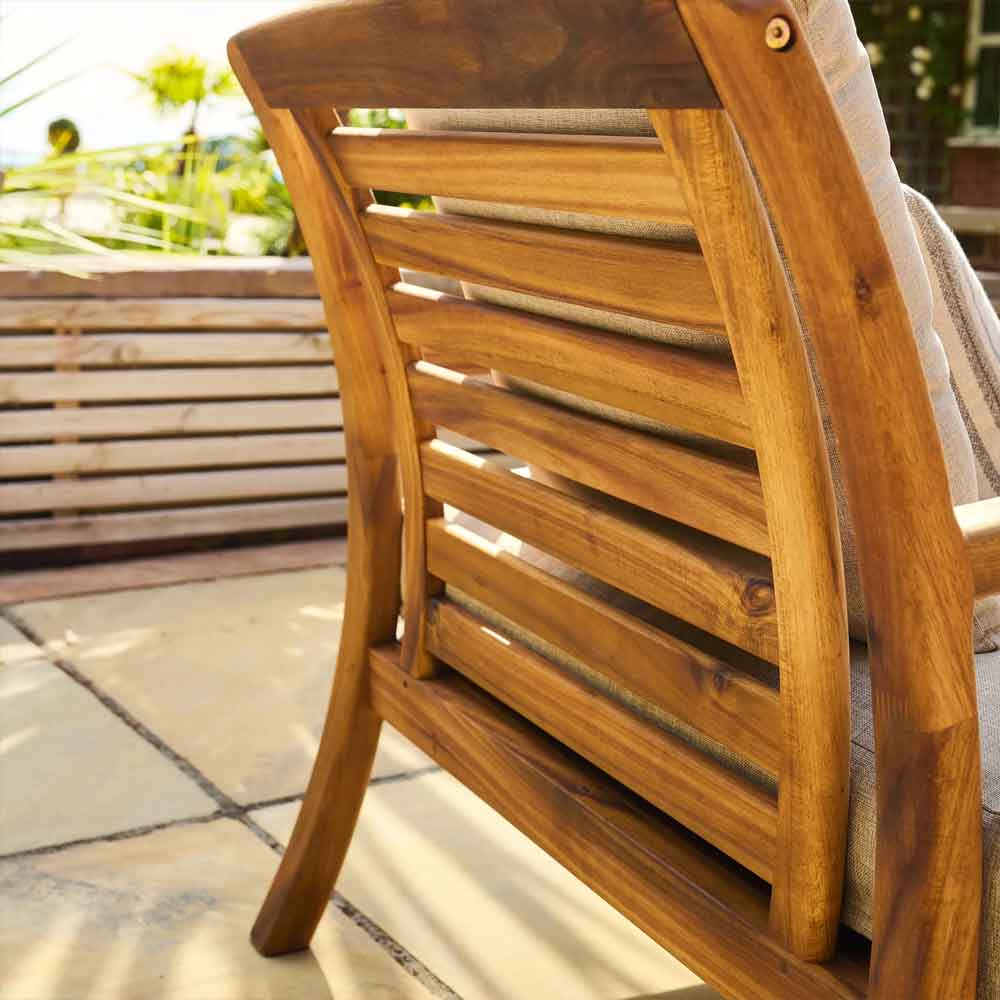 Ozone Wooden Lounge Chair in Natural