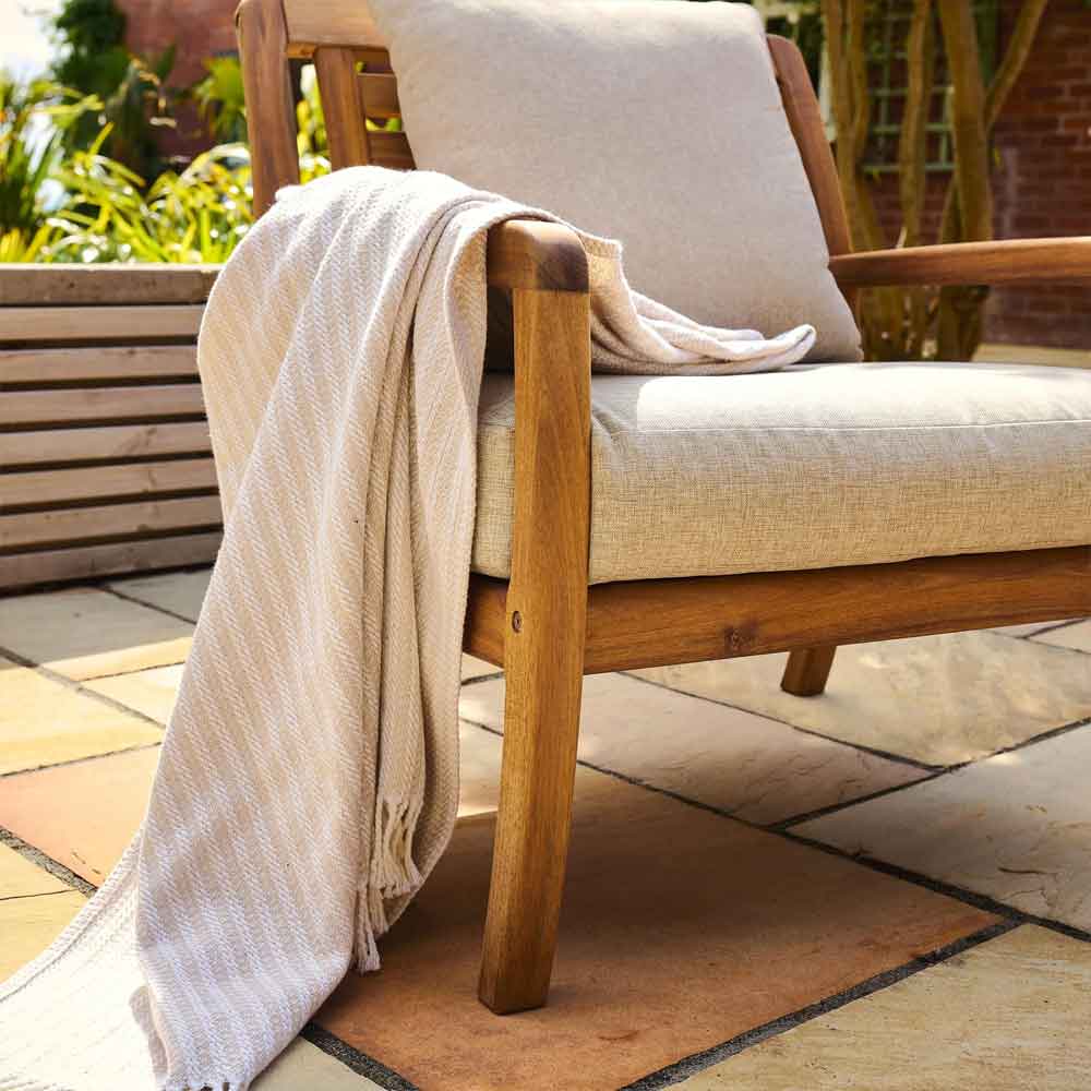 Ozone Wooden Lounge Chair in Natural
