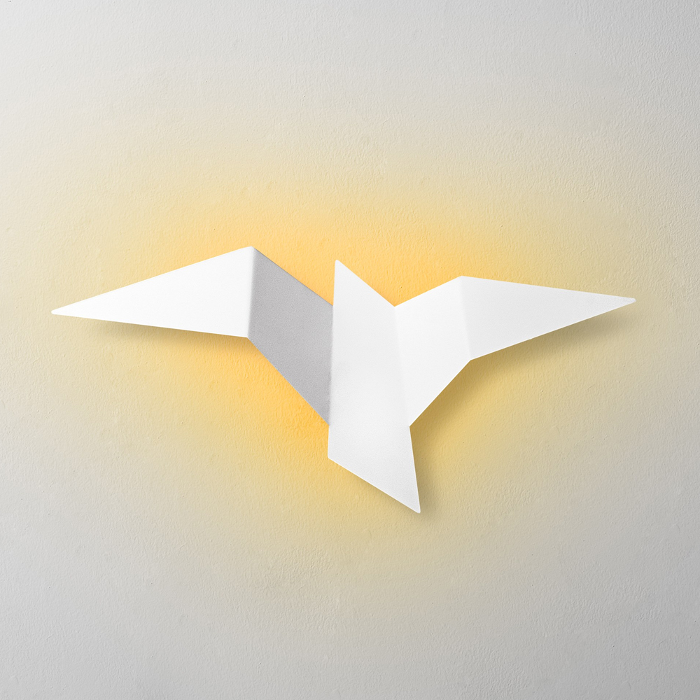 Pacali Large Metal Wall Light in White