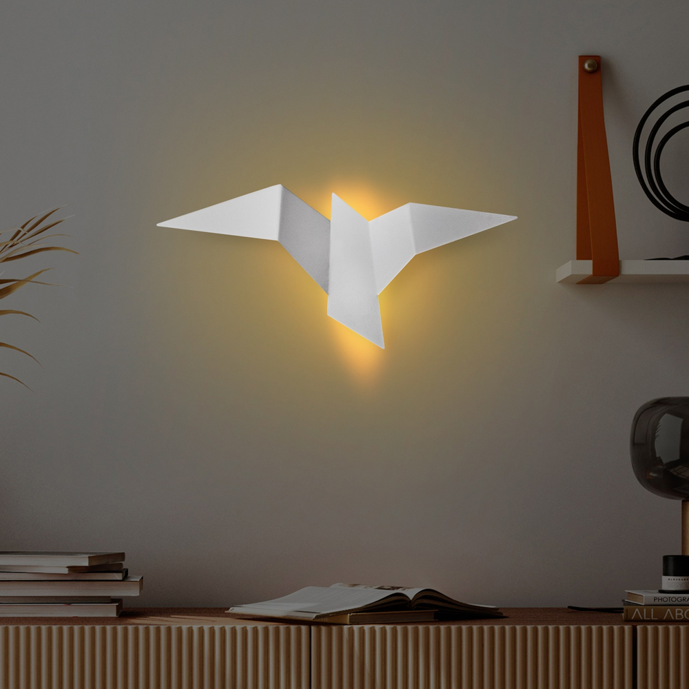 Pacali Large Metal Wall Light in White