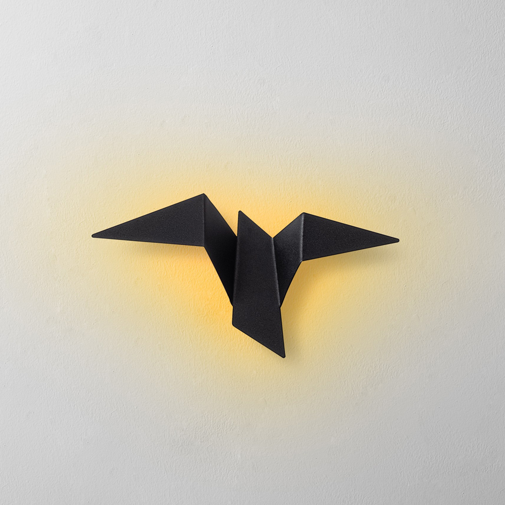 Pacali Small Metal Wall Light in Black