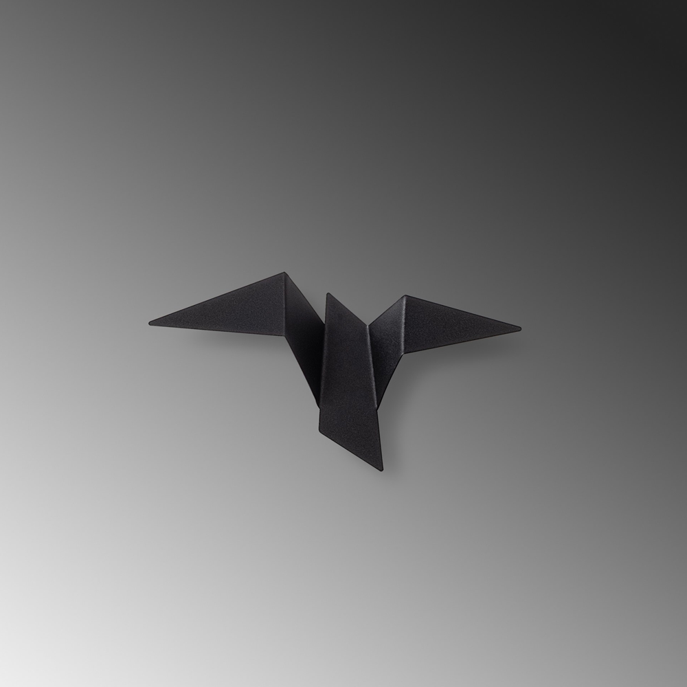Pacali Small Metal Wall Light in Black