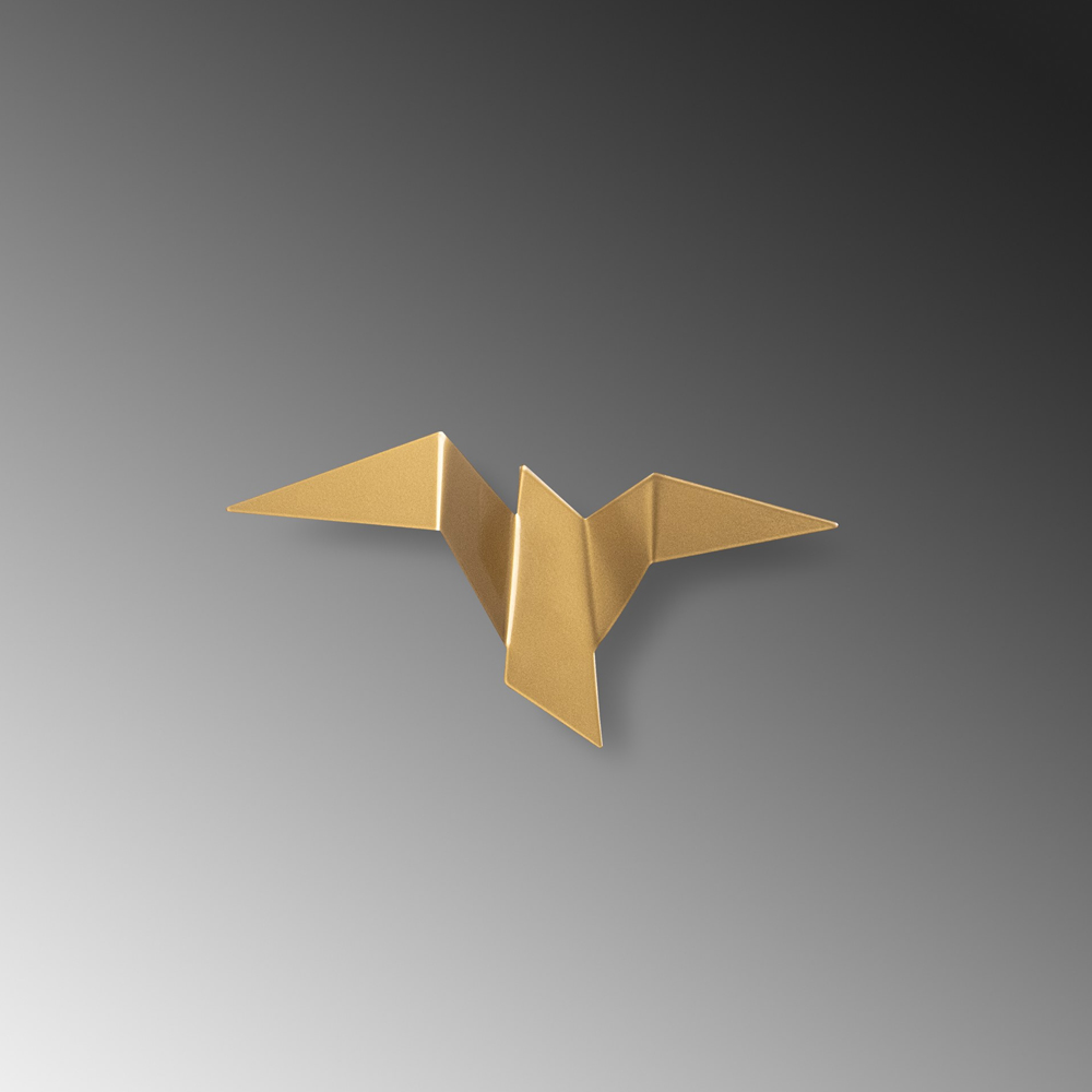 Pacali Small Metal Wall Light in Gold