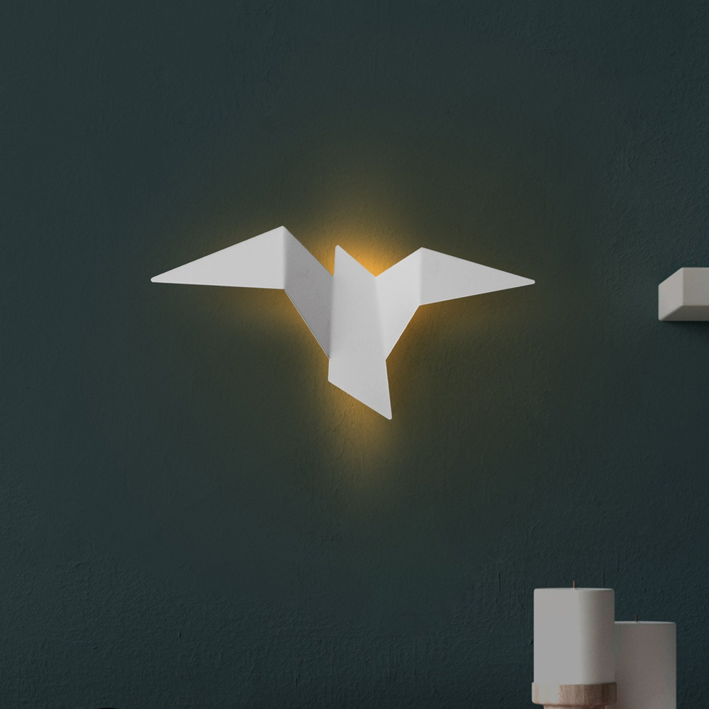 Pacali Small Metal Wall Light in White