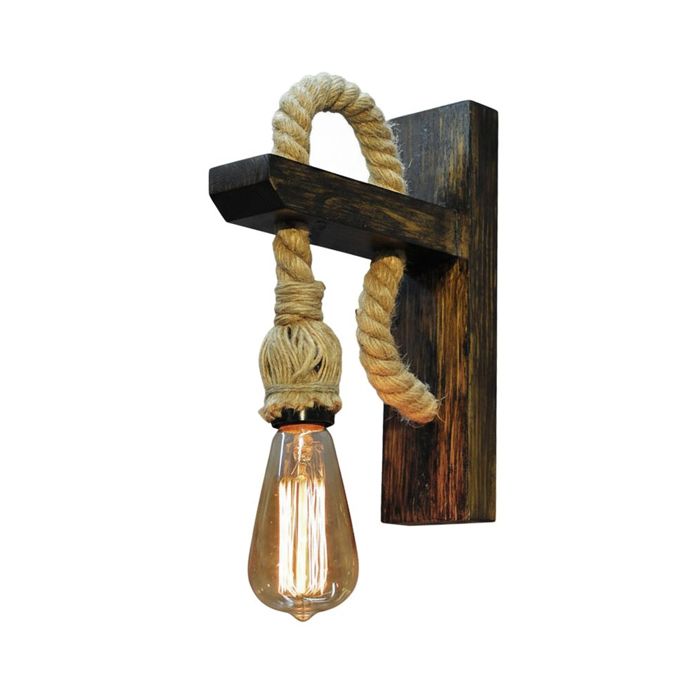 Pacali Wooden Wall Light in Walnut