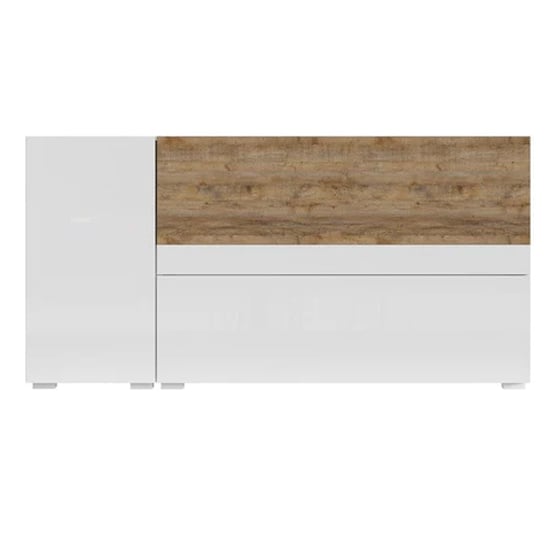 Read more about Pacific gloss sideboard small 2 doors 1 drawer in white oak