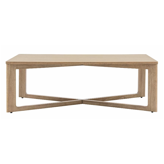Pacific Wooden Coffee Table Rectangular In Smoked Oak