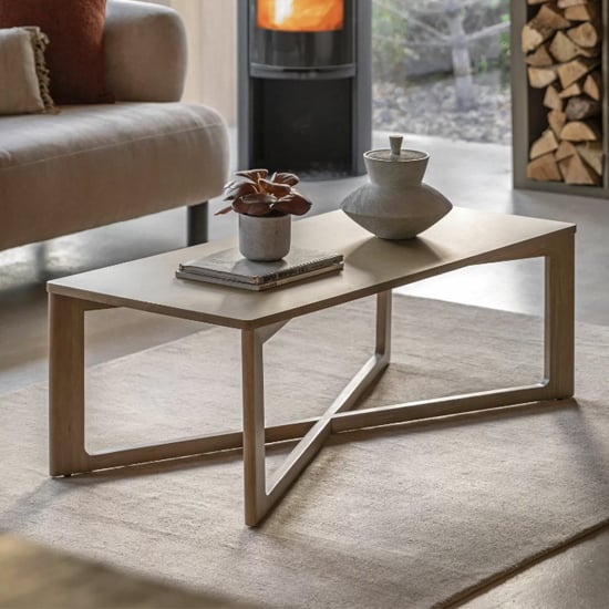 Read more about Pacific wooden coffee table rectangular in smoked oak