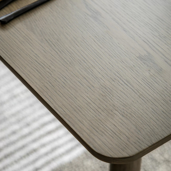 Pacific Wooden Dining Table Rectangular In Smoked Oak
