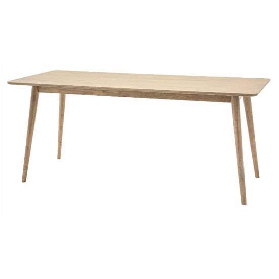 Product photograph of Pacific Wooden Dining Table Rectangular In Smoked Oak from Furniture in Fashion