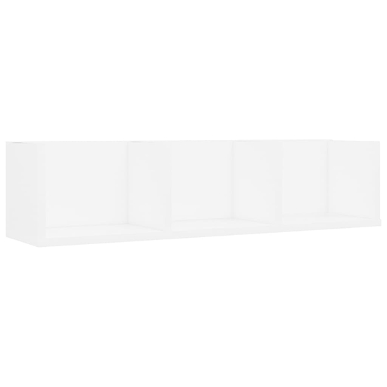 Pacorro Wooden Wall Shelf With 3 Compartments In White