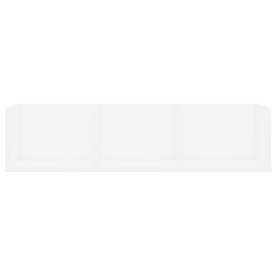 Pacorro Wooden Wall Shelf With 3 Compartments In White
