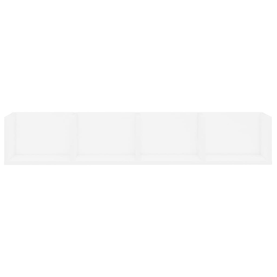 Pacorro Wooden Wall Shelf With 4 Compartments In White