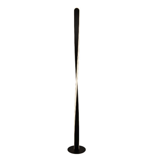 Read more about Paddle led floor lamp in matt black and white