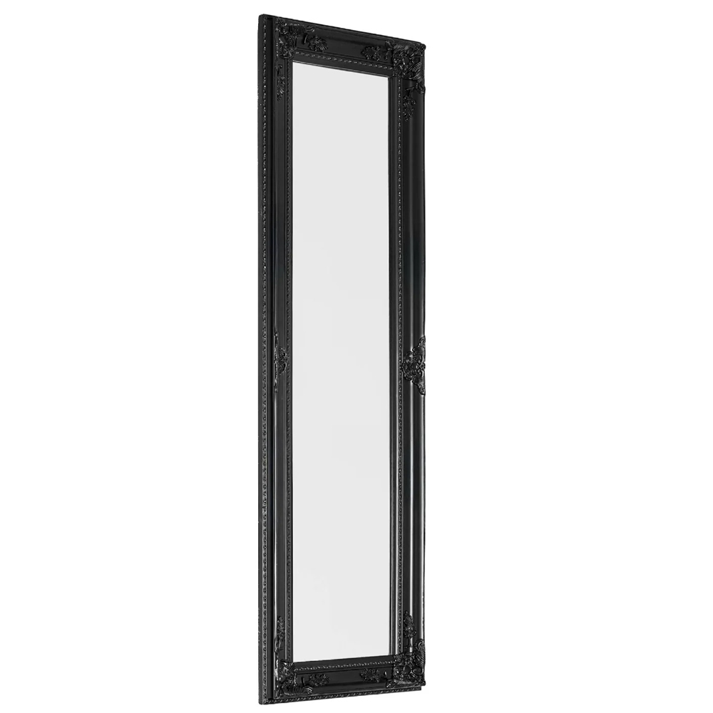 Padilla Dressing Mirror With Black Wooden Frame