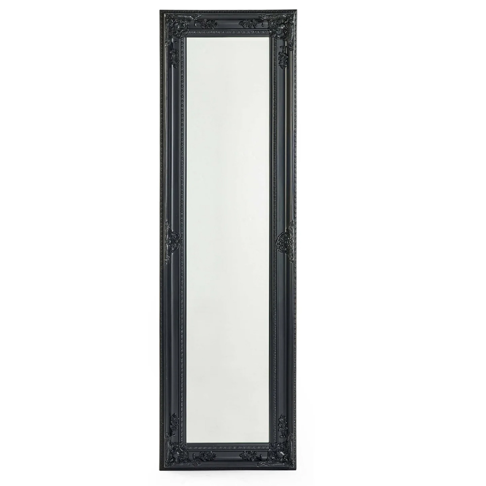 Padilla Dressing Mirror With Black Wooden Frame
