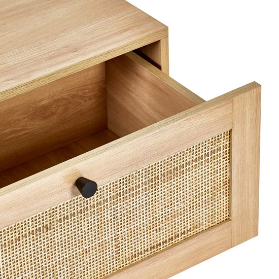 Pabla Wooden Coffee Table With 2 Drawers In Oak