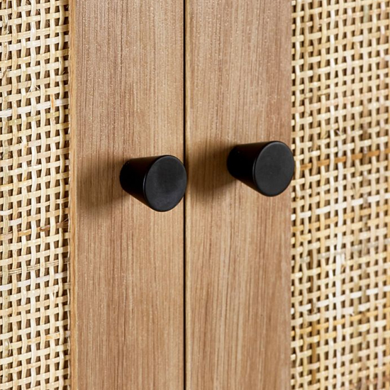 Pabla Wooden Wardrobe With 2 Doors 1 Drawer In Oak
