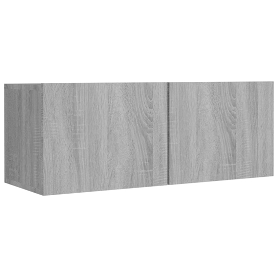 Paidi Wooden Living Room Furniture Set In Grey Sonoma Oak