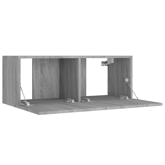 Paidi Wooden Living Room Furniture Set In Grey Sonoma Oak