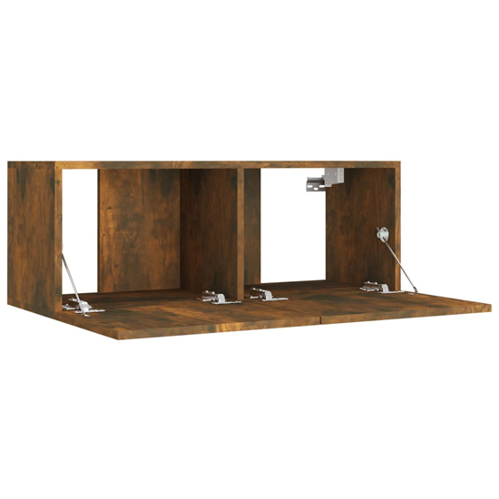 Paidi Wooden Living Room Furniture Set In Smoked Oak