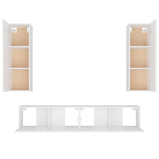 Paidi Wooden Living Room Furniture Set In White