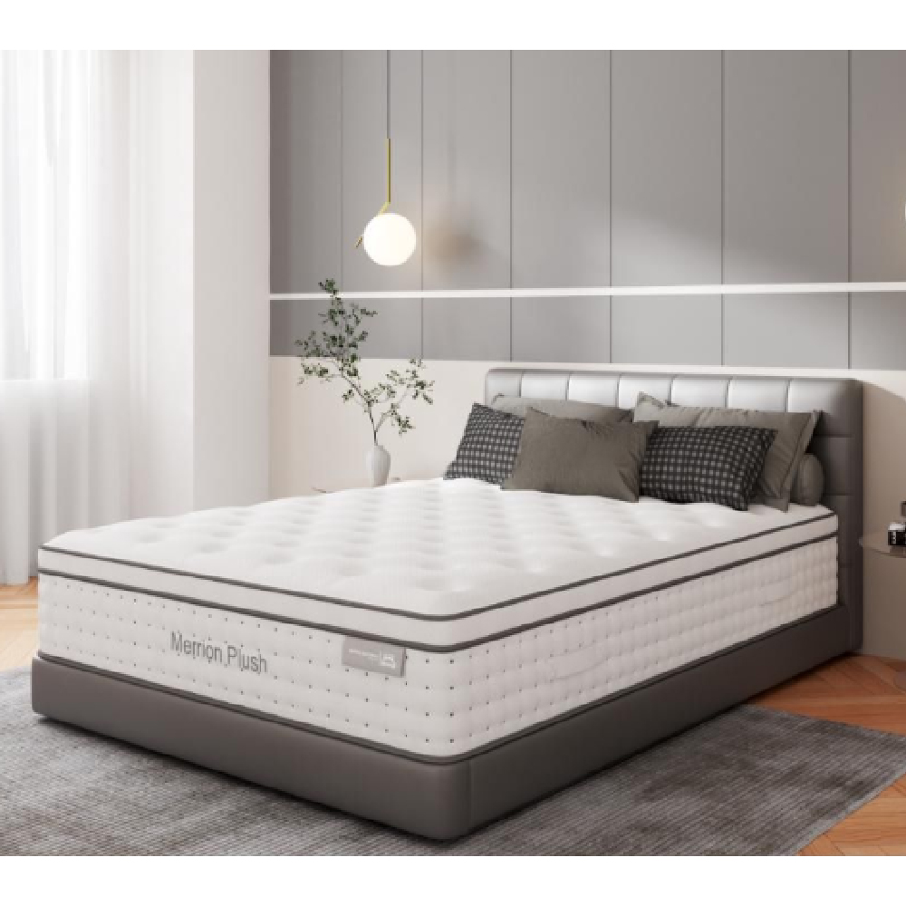Paige Fabric Double Mattress In White