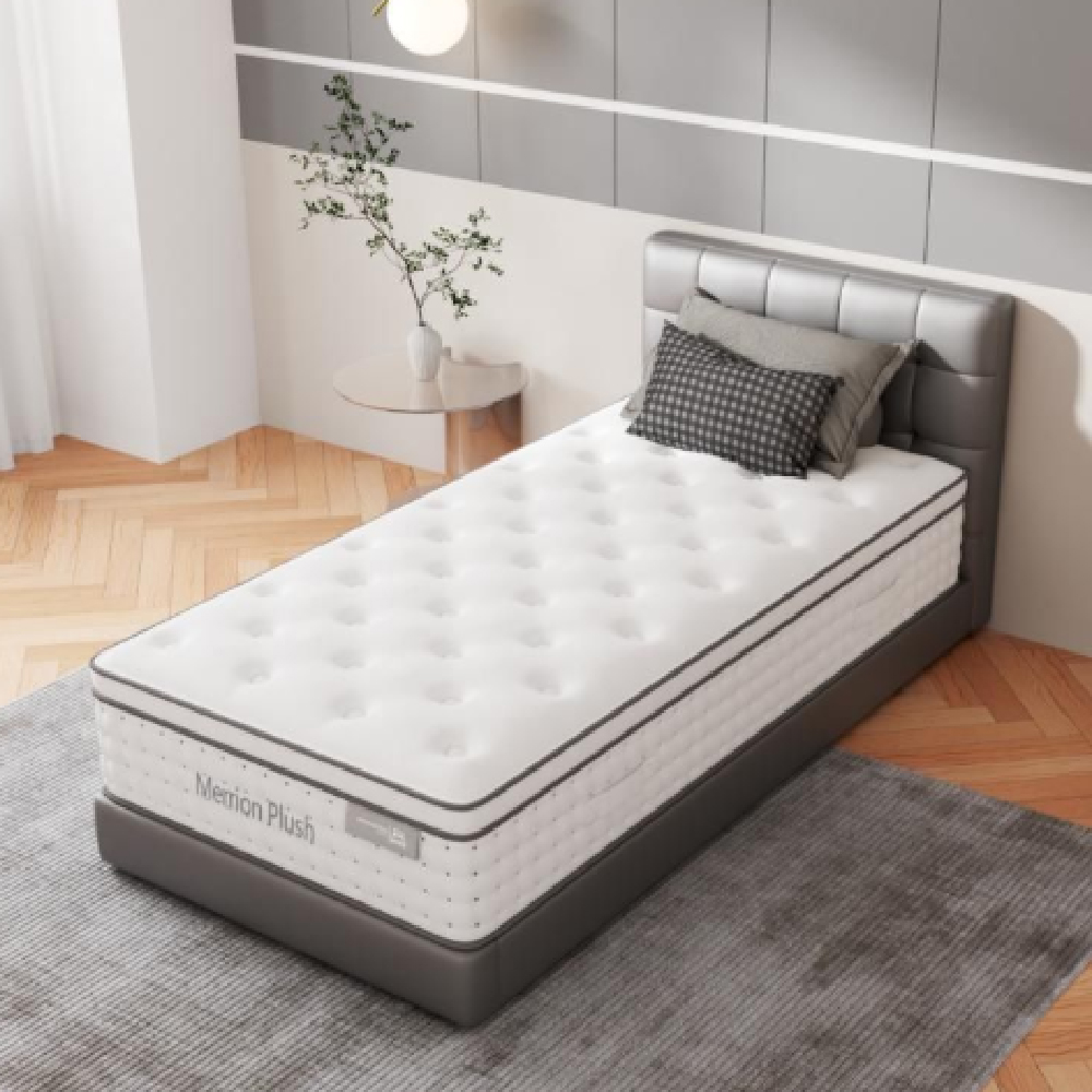Paige Fabric Single Mattress In White