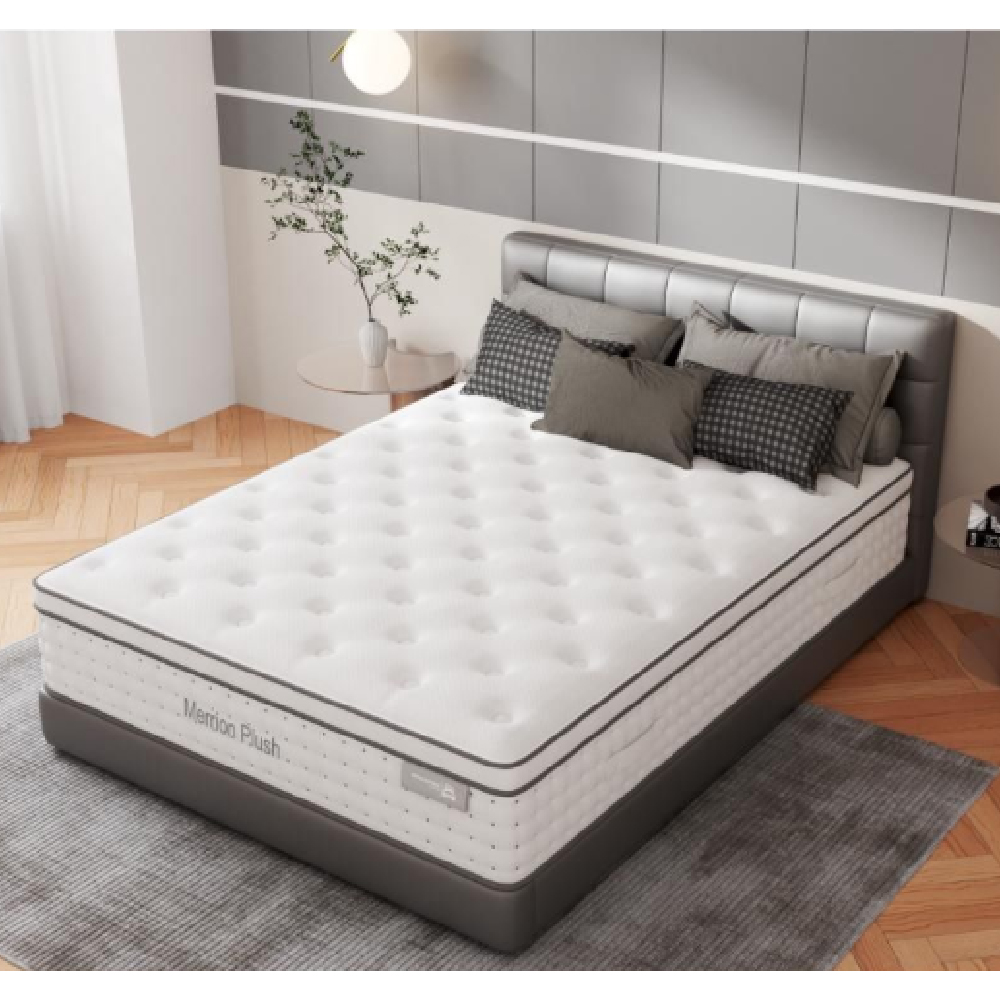 Paige Fabric Super King Size Mattress In White