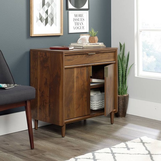 Palais Wooden Sideboard In Walnut With 2 Doors And 1 Drawer_3