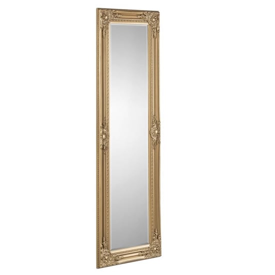 Padilla Dressing Mirror In Golden Wooden Frame_2