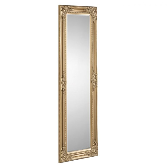 Padilla Dressing Mirror In Golden Wooden Frame