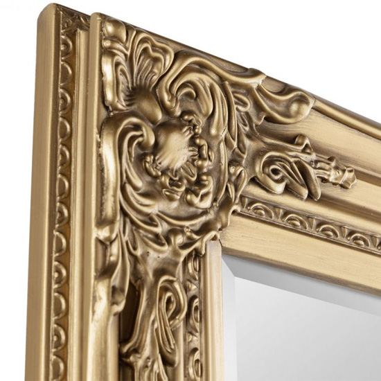 Padilla Dressing Mirror In Golden Wooden Frame_3
