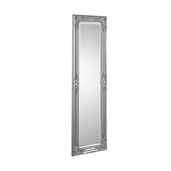 Padilla Dressing Mirror In Pewter Wooden Frame