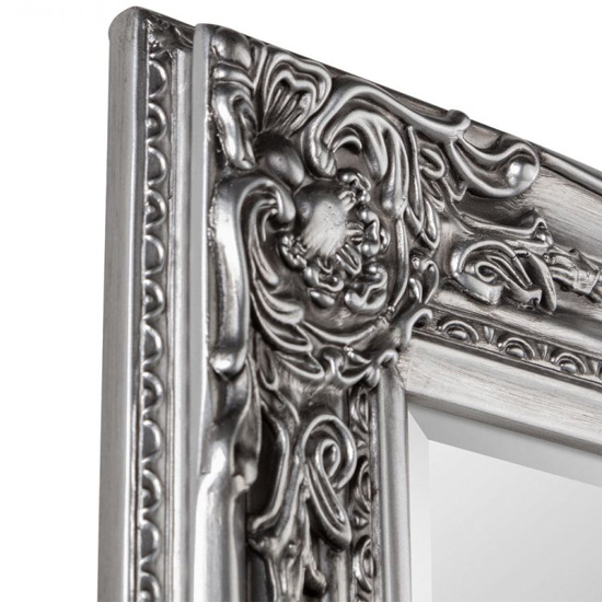 Padilla Dressing Mirror In Pewter Wooden Frame