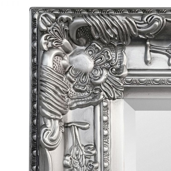Padilla Dressing Mirror In Pewter Wooden Frame