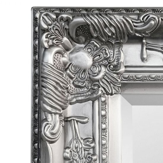 Padilla Lean-to Dress Mirror In Pewter Wooden Frame_2