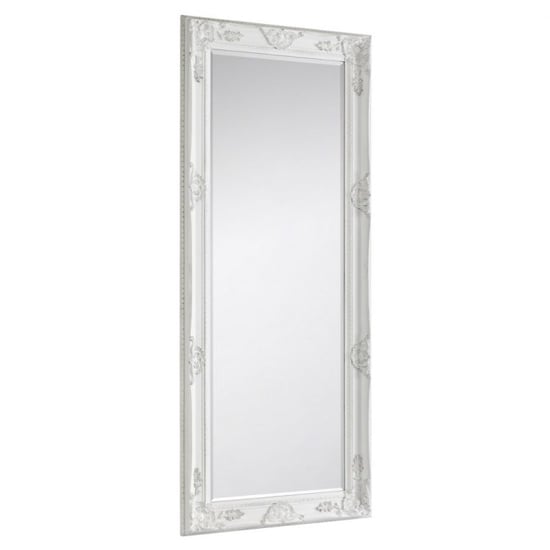 Product photograph of Padilla Lean-to Dressing Mirror In White Frame from Furniture in Fashion