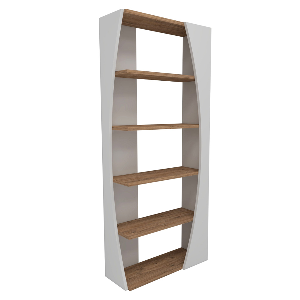Palermo Wooden Display Unit in Atlantic Pine and White